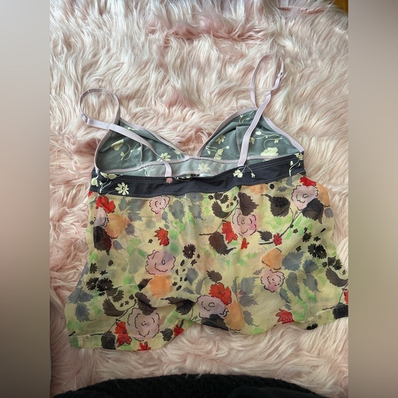 Calvin Klein Floral Mesh Camisole Top - size S - VGUC - Picture 3 of 4